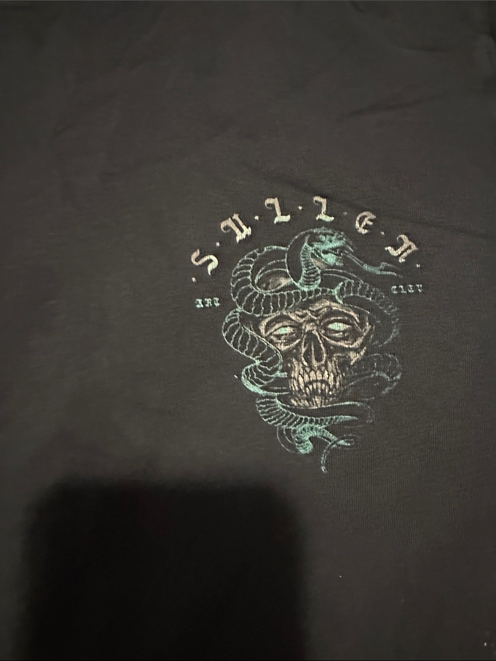 Men's Sullen Navy Blue Graphic Crewneck T-Shirt - Picture 2 of 5